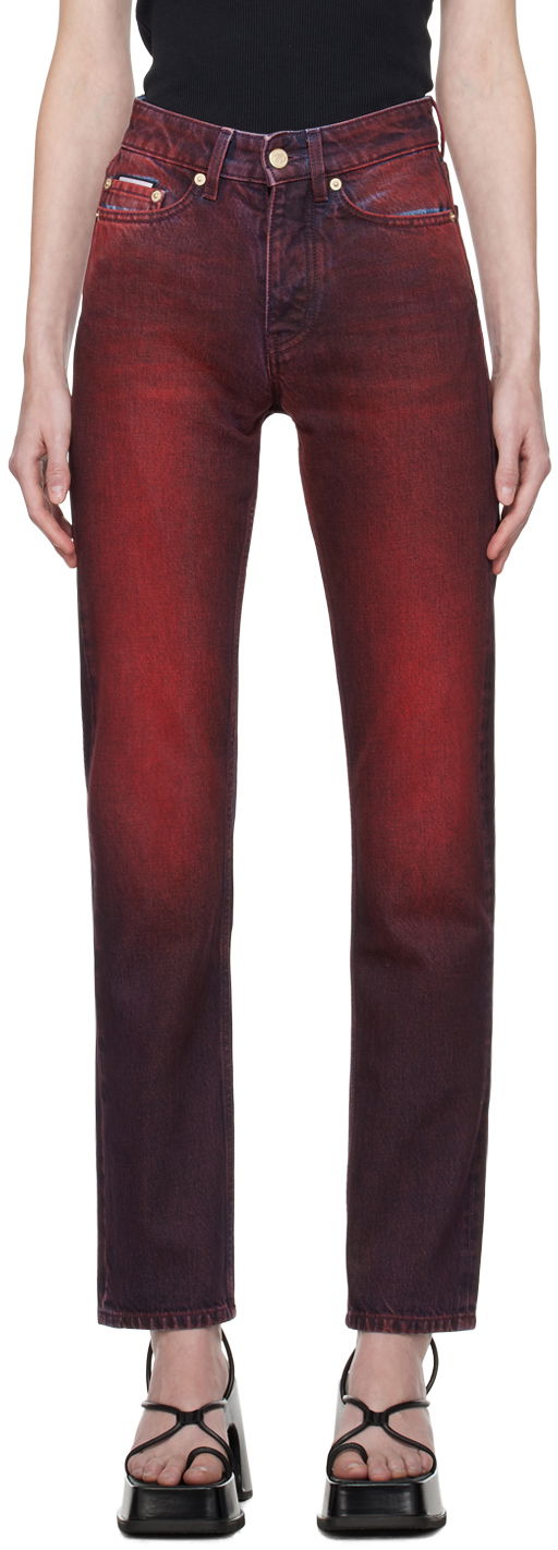 Дънки Eytys Orion Slim-Fit Jeans Бургунди | A037019, 0