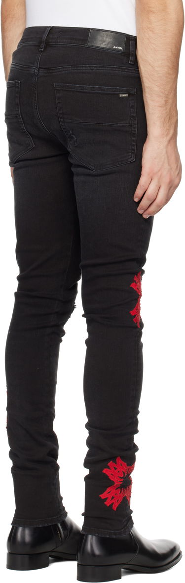 Дънки AMIRI Quad Applique Slim Fit Jeans Черно | AMDNSY1111, 2