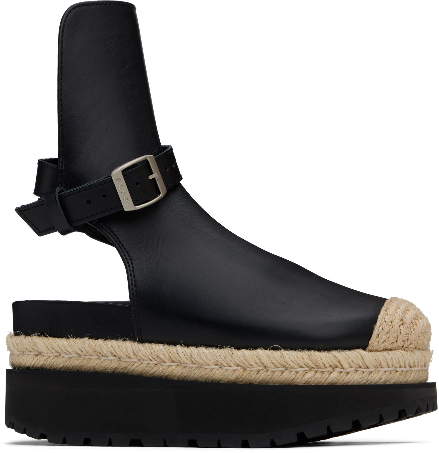 Pокля sacai sacai Jodphur Espadrille Platform Sandals Черно | 25-07919, 0