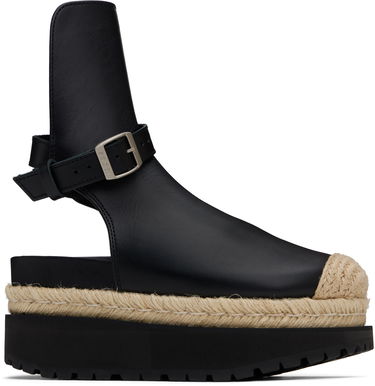 Pокля sacai sacai Jodphur Espadrille Platform Sandals Черно | 25-07919, 0