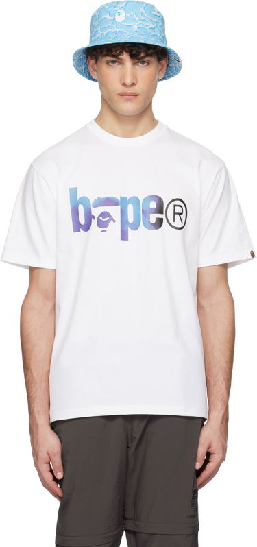Тениска BAPE Tie Dye Logo T-shirt Бяло | 001TEK801034M, 0