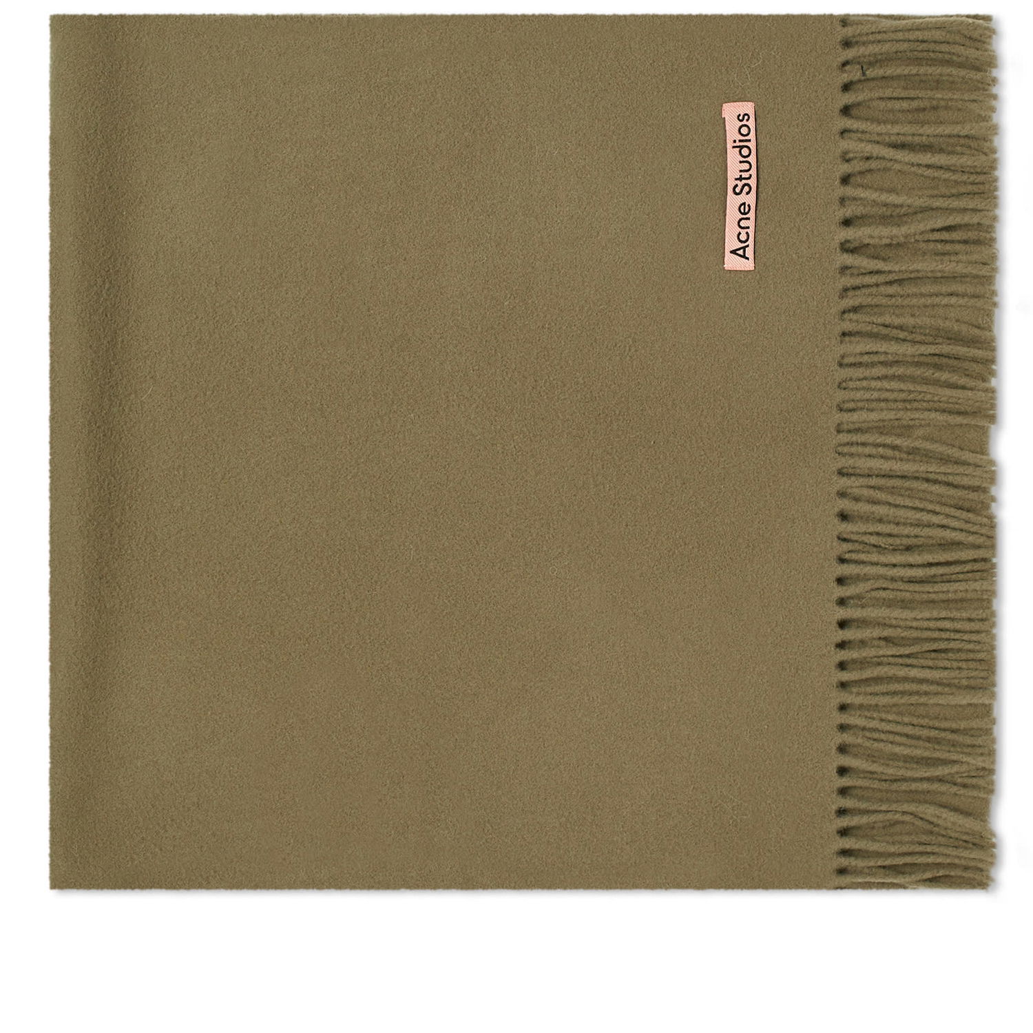Шал Acne Studios Canada Narrow Reversible Scarf "Khaki Green" Зелено | CA0210-AB6, 0