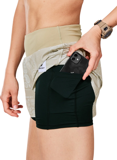 Къси панталони Saysky Saysky Paisley 2 In 1 Pace 3" Shorts Бежово | mwrsh02c1021, 1