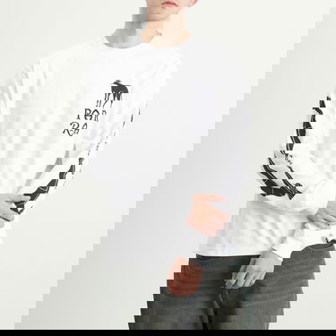 Тениска By Parra Parra Dog Training Graphic Long Sleeve T-Shirt Бяло | 54110-WHT, 2
