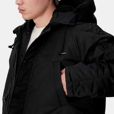 Парка Carhartt WIP Hooded Parka with Faux-Fur Lining Черно | I033929_9, 5