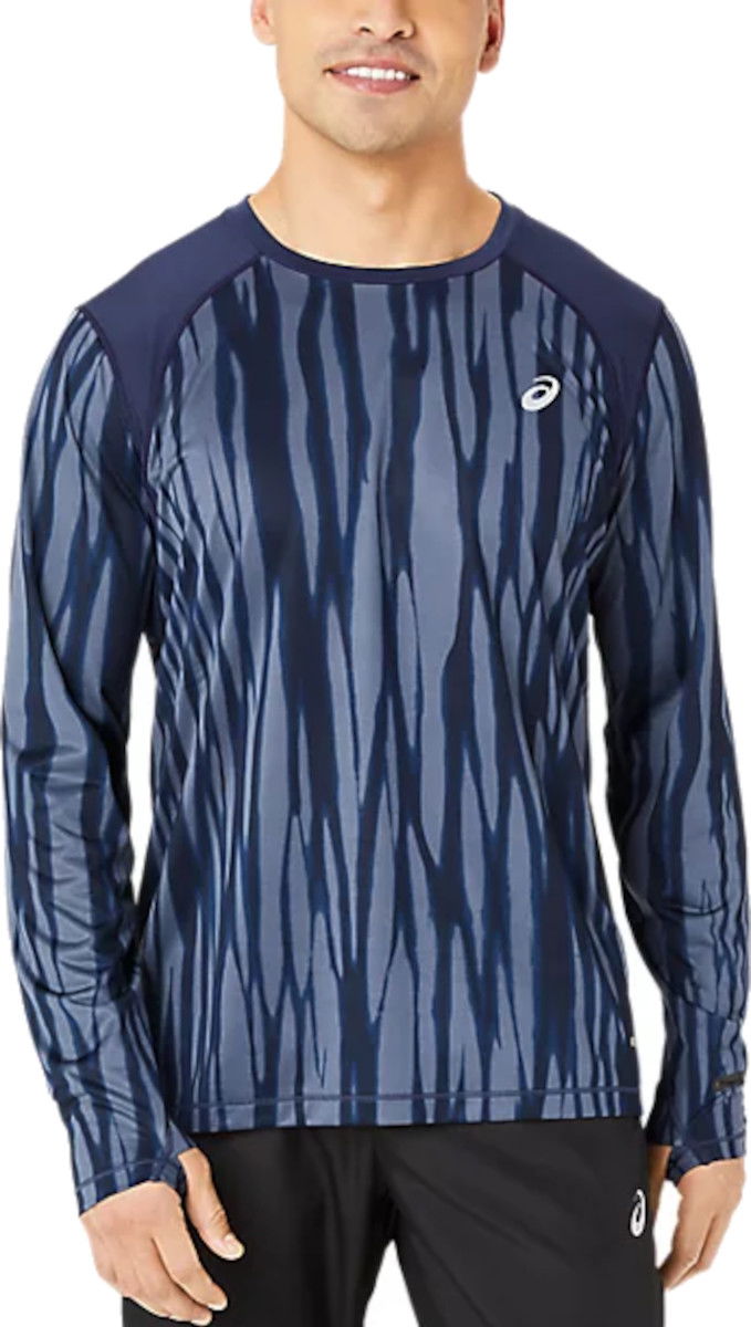 Тениска Asics ROAD ALL OVER PRINT LS TOP Тъмно синьо | 2011d099-400