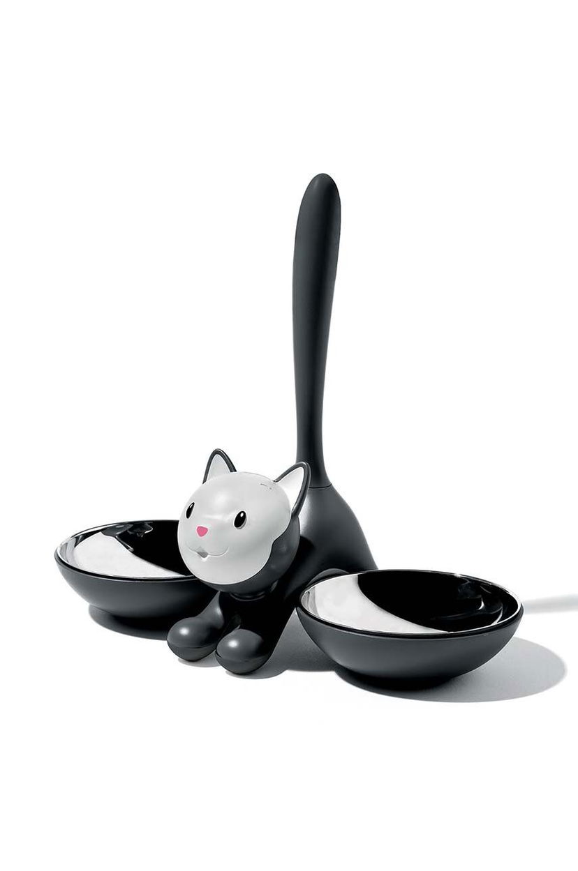 Домашен декор Alessi Tigrito Pet Bowl Черно | AMMI09.B