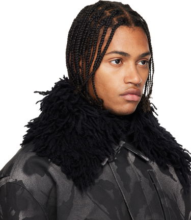 Шал Dries Van Noten Dries Van Noten Shag-Knit Collar Черно | 252-021226-2725, 1