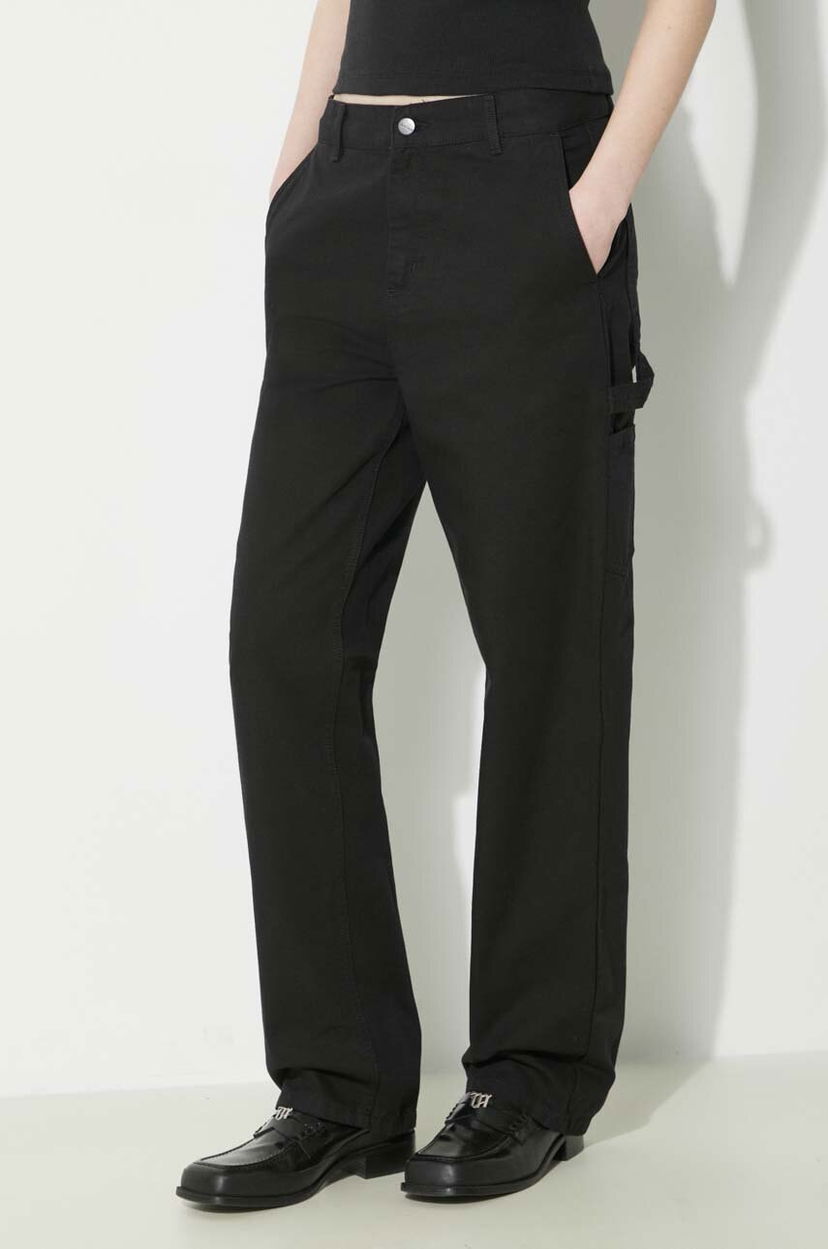 Панталони Carhartt WIP Pierce Pant Straight High Waist Pants Черно | I032966.8902
