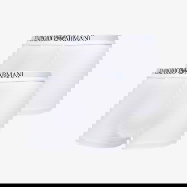 Боксерки Emporio Armani Emporio Armani 2-Pack Boxer Trunks with Logo Waistband Бяло | EM000253AF14134M0082, 0