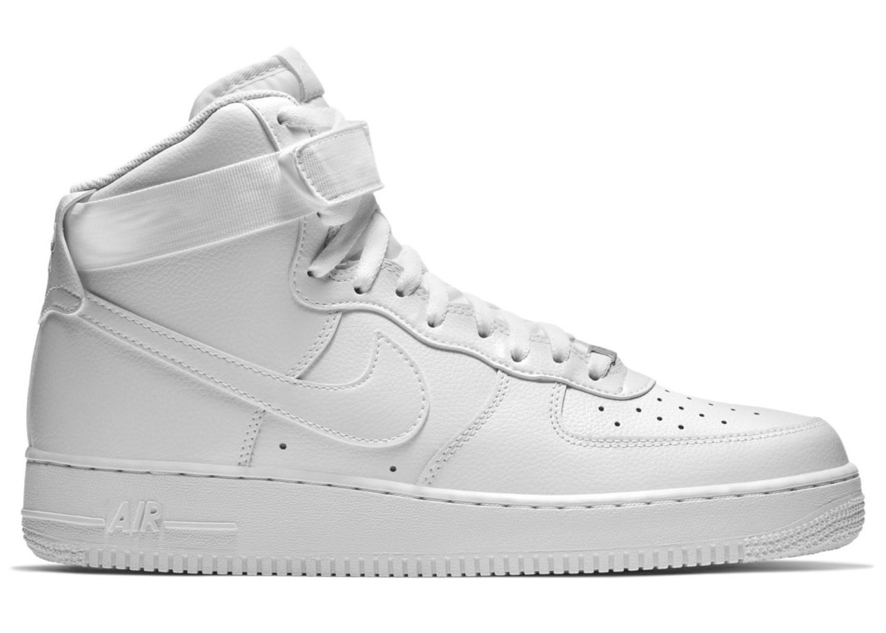 Кецове и обувки Nike Air Force 1 High 07 Triple White Бяло | CW2290-111, 0