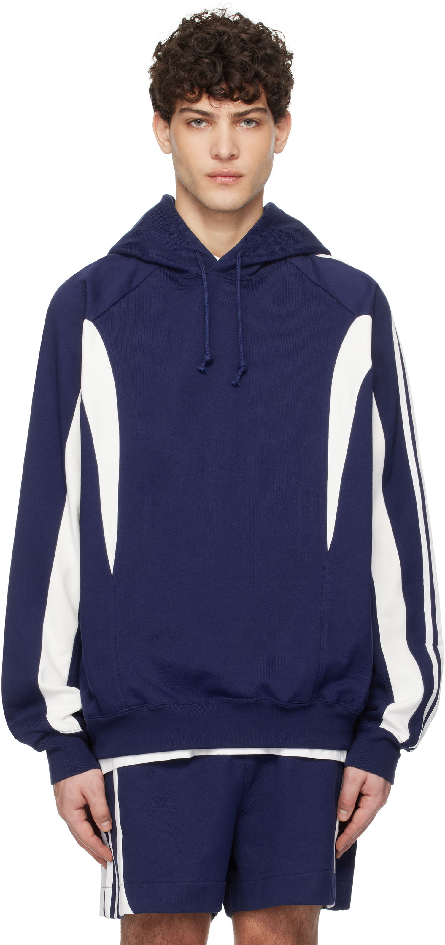 Суитчър Y-3 Y-3 Cut Line Hoodie Тъмно синьо | JM3231, 0