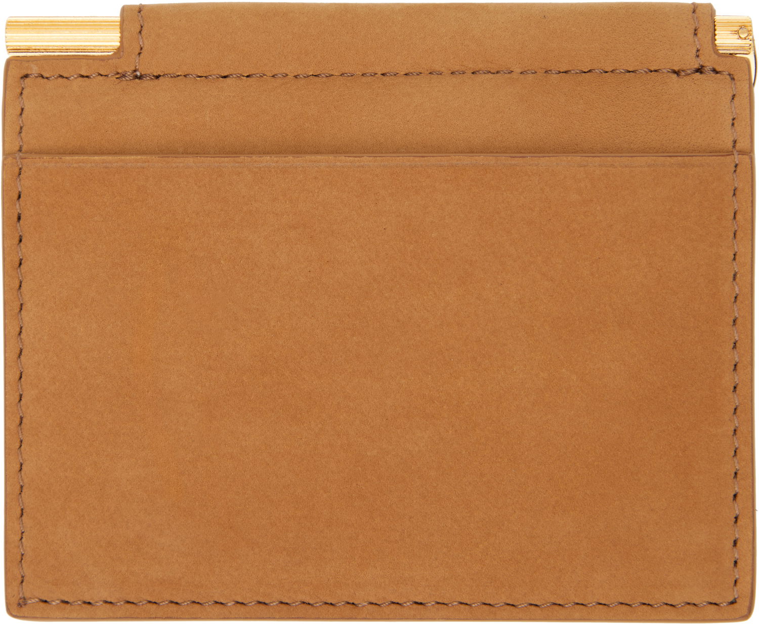 Портфейл Tom Ford Tom Ford Nubuck Folding Money Clip Card Holder Кафяво | Y0340-LCL449G, 1