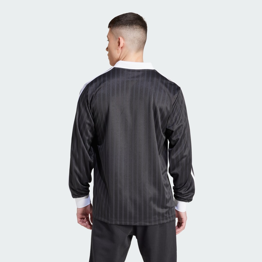 Тениска adidas Performance Adicolor Piqué Football Long Sleeve Черно | IZ4808, 1