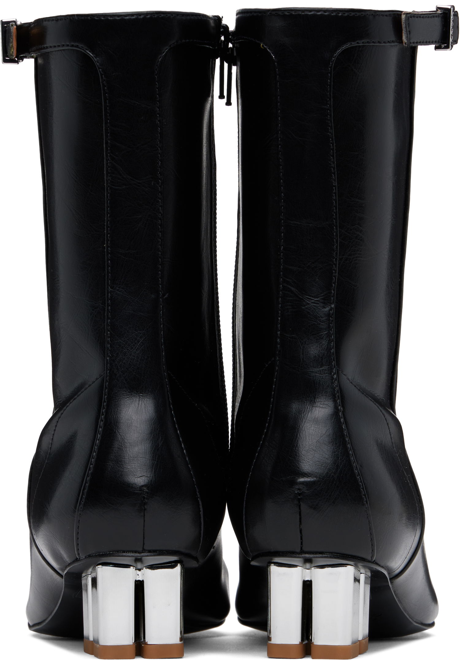 Кецове и обувки GANNI GANNI Oleatex Eyelets Lace-Up Boots Черно | S2967, 1