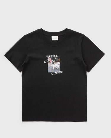 Тениска CLOSED Printed T-Shirt with 'Better Stay Closed' Dog Graphic Черно | C95927-44H-PR-100, 2