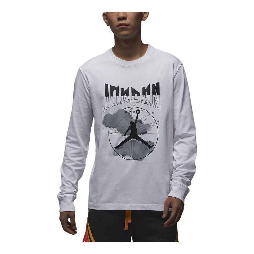 Тениска Jordan Jordan Graphic Long Sleeve T-Shirt Бяло | FD7005-100