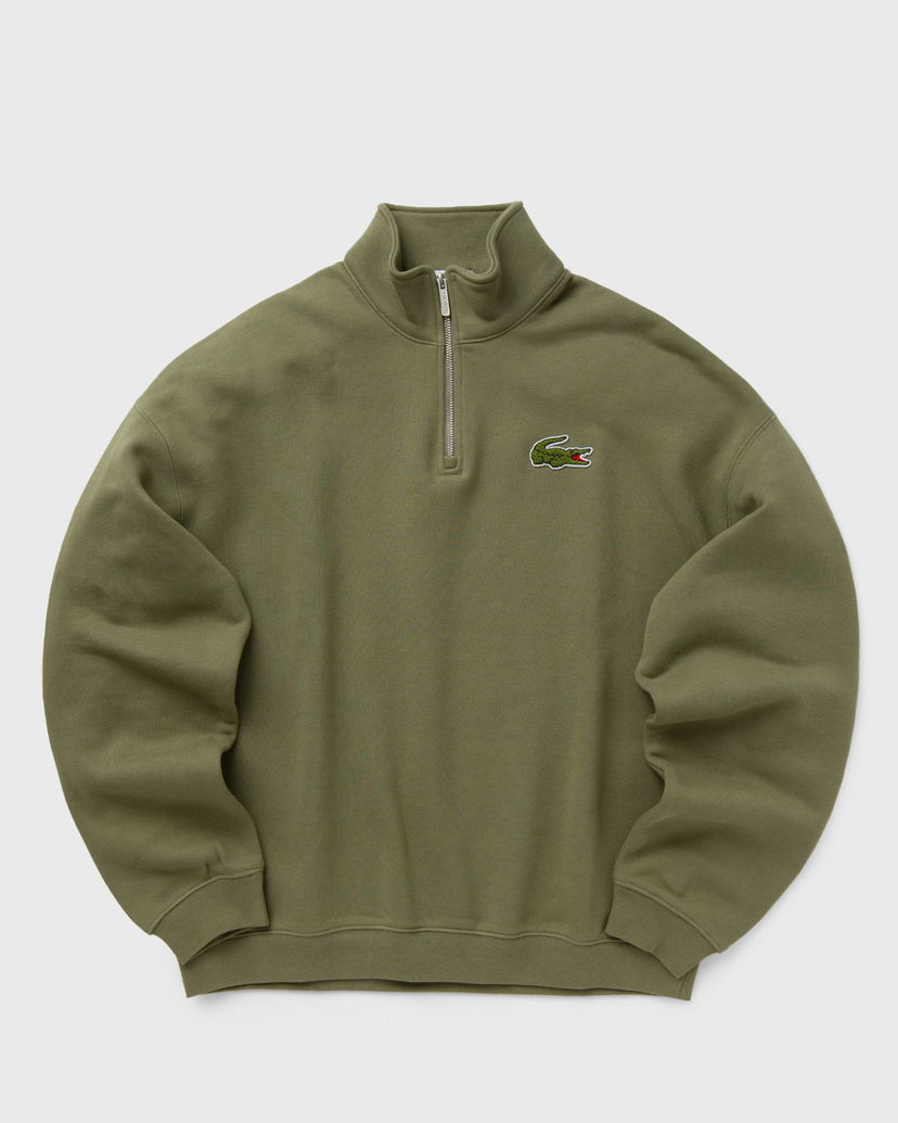 Суитчър Lacoste SWEATSHIRT Half-Zips Зелено | SH2748-BMY