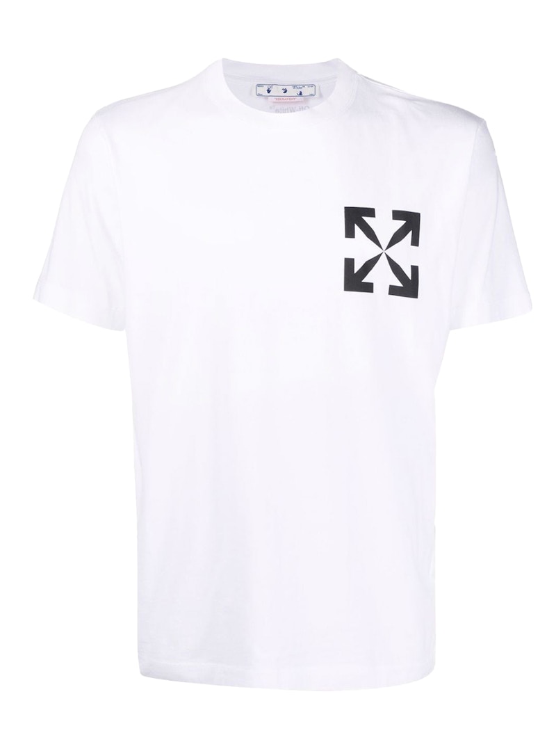 Тениска Off-White Arrows Print T-Shirt White/Black Бяло | OMAA027C99JER0020110