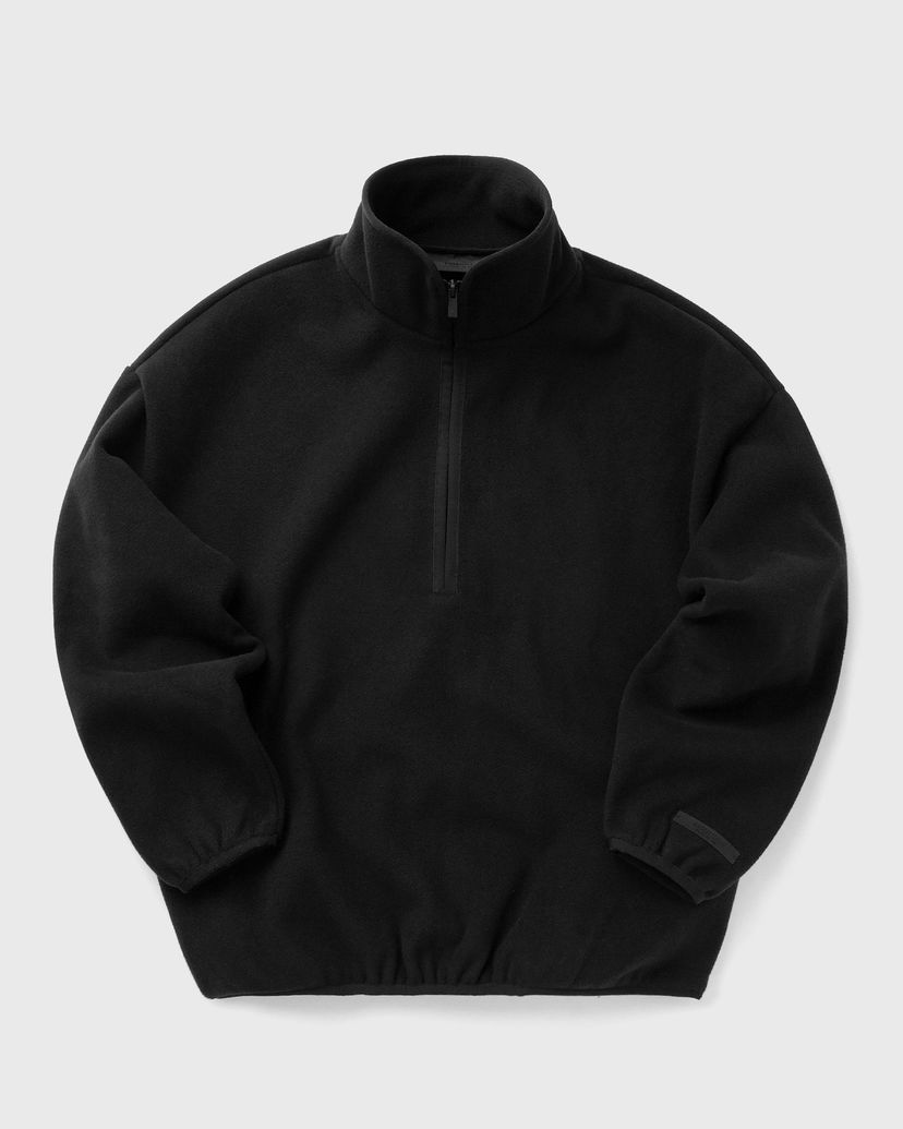 Суитчър Fear of God Fear of God Essentials Brushed Half Zip Pullover Черно | 202HO246420F-001