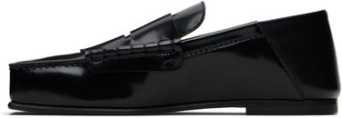 Кецове и обувки Jacquemus La Casa 'The Carré' Polished Leather Penny Loafers Черно | 24HFOW00147AC18A03, 2
