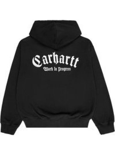 Суитчър Carhartt WIP Onyx Script Hodie Черно | I032865.0D2XX