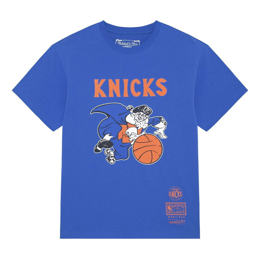 Тениска Mitchell & Ness NBA New York Knicks Logo T-Shirt Синьо | MNJYSST230161-ROYAL