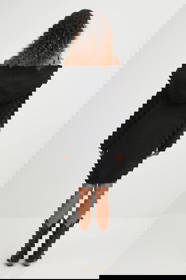 Pокля Maison Margiela MM6 Maison Margiela Hooded Mini Oversize Dress Черно | S52DD0074.M25014.900, 2