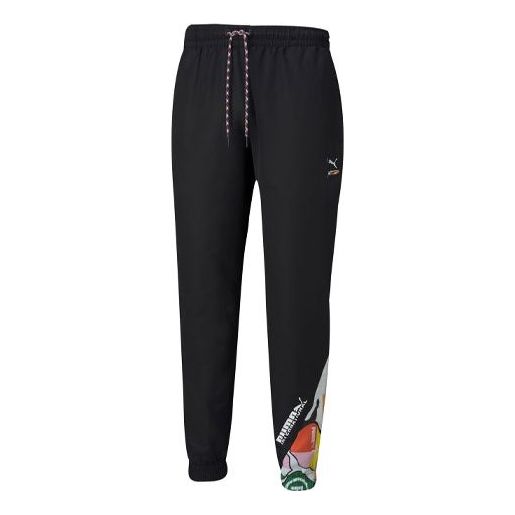 Спортни панталони Puma International Graphic Print Pants Черно | 531338-01