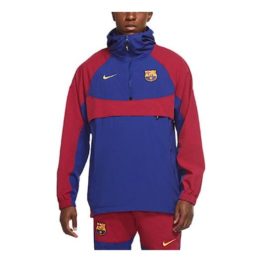 Ветровка Nike FC Barcelona Hooded Woven Pullover Синьо | CW2934-455, 0