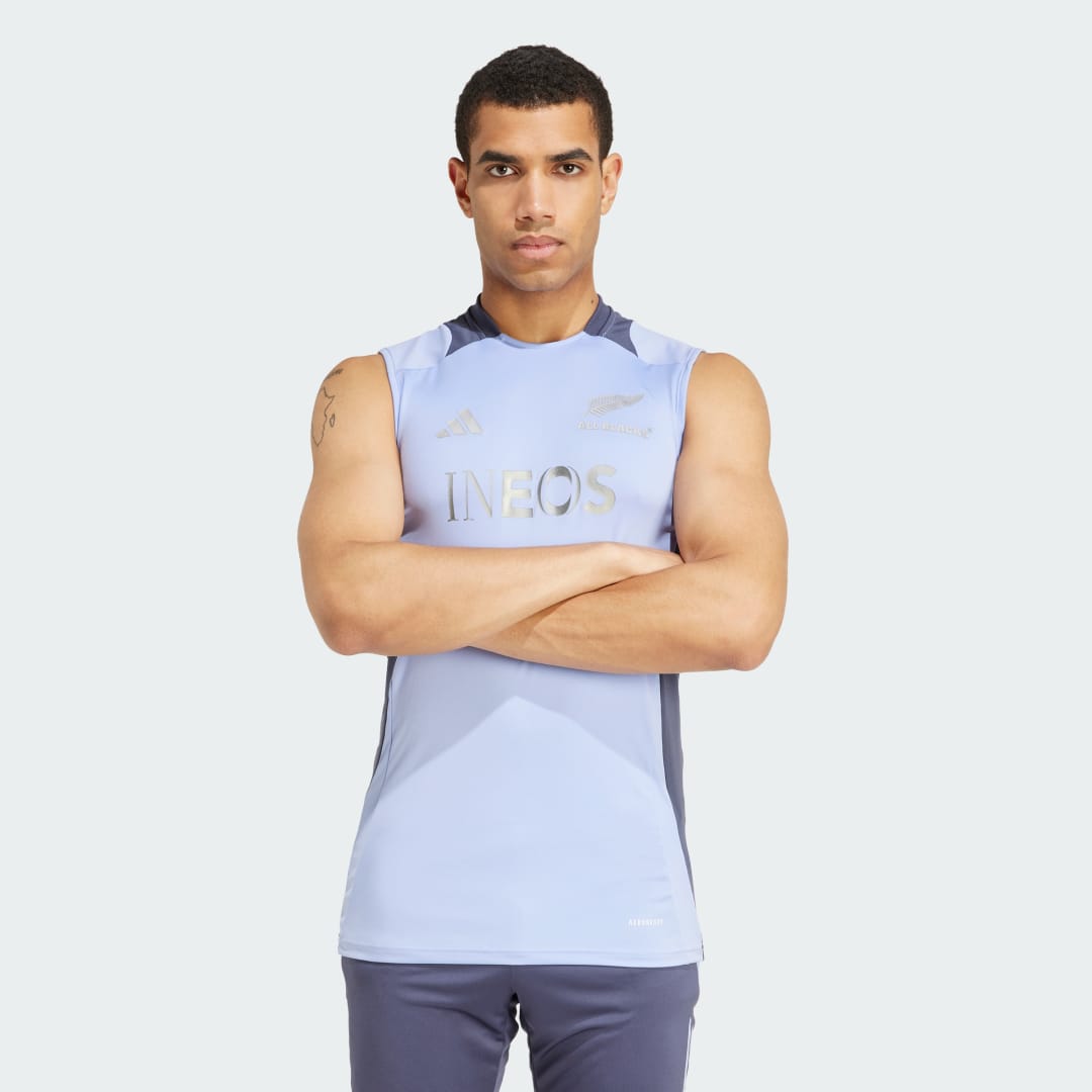 Тениска adidas Performance All Blacks Rugby AEROREADY Sleeveless Тюркоазено | IX0712, 0