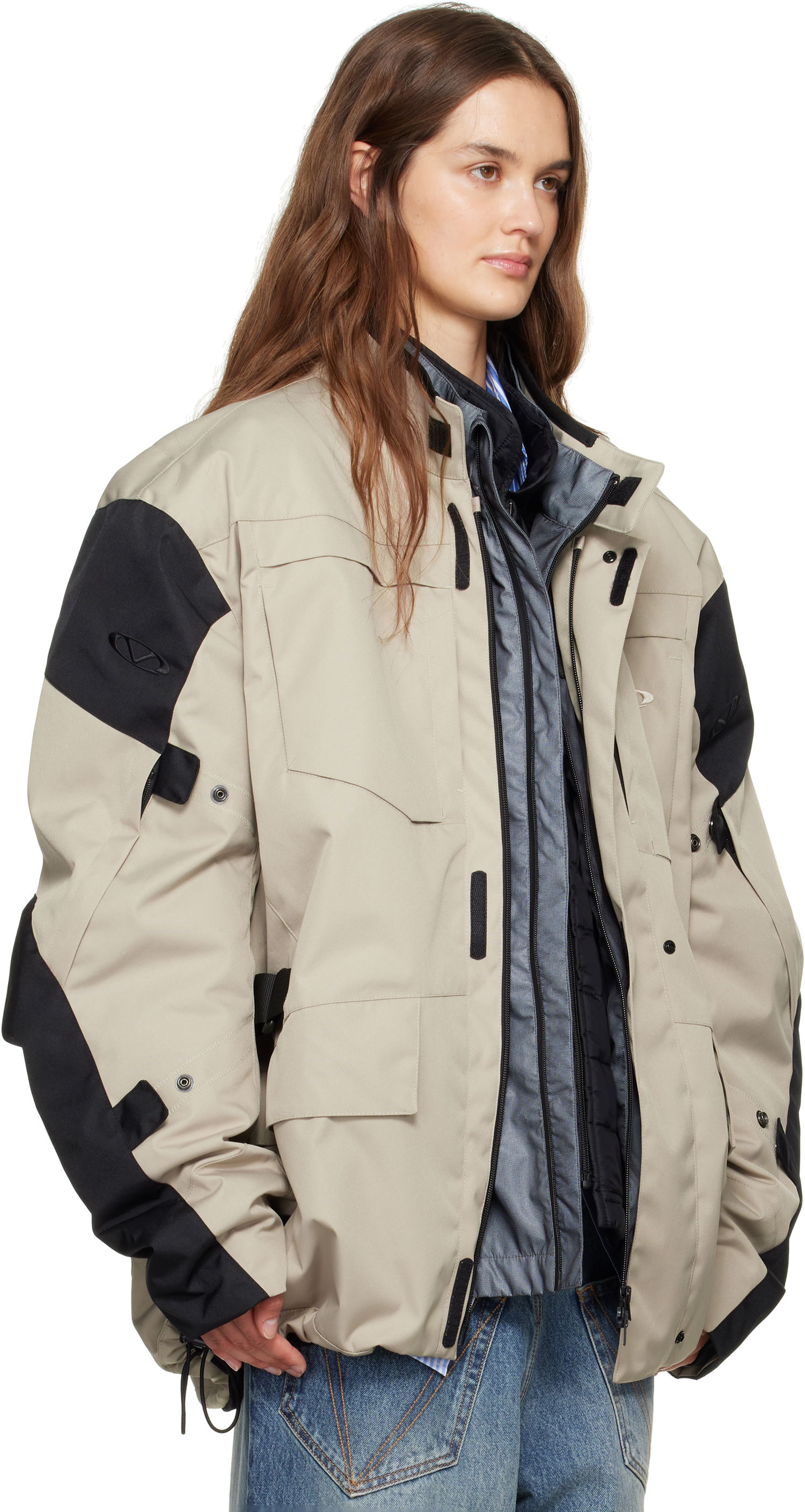 Парка VETEMENTS Vetements Biker Parka and Liner Jacket Set Бежово | UH76OJ750S, 1