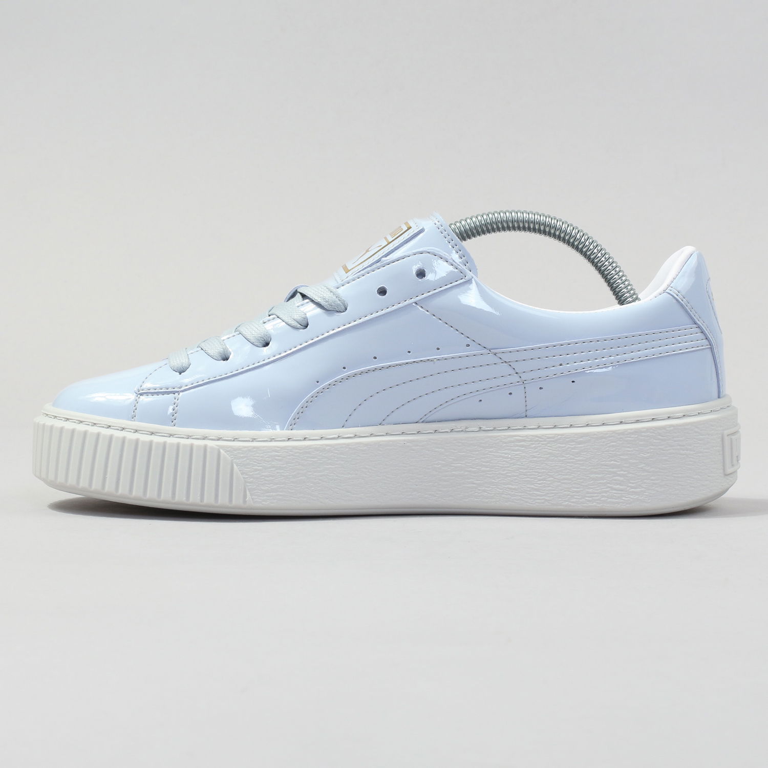 Кецове и обувки Puma Basket Platform Patent Wn's oatmeal - oatmeal Синьо | 363314 02, 1