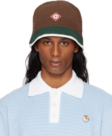 Шапка Casablanca Casablanca Crochet Bucket Hat Кафяво | AS25-HAT-081-01, 0