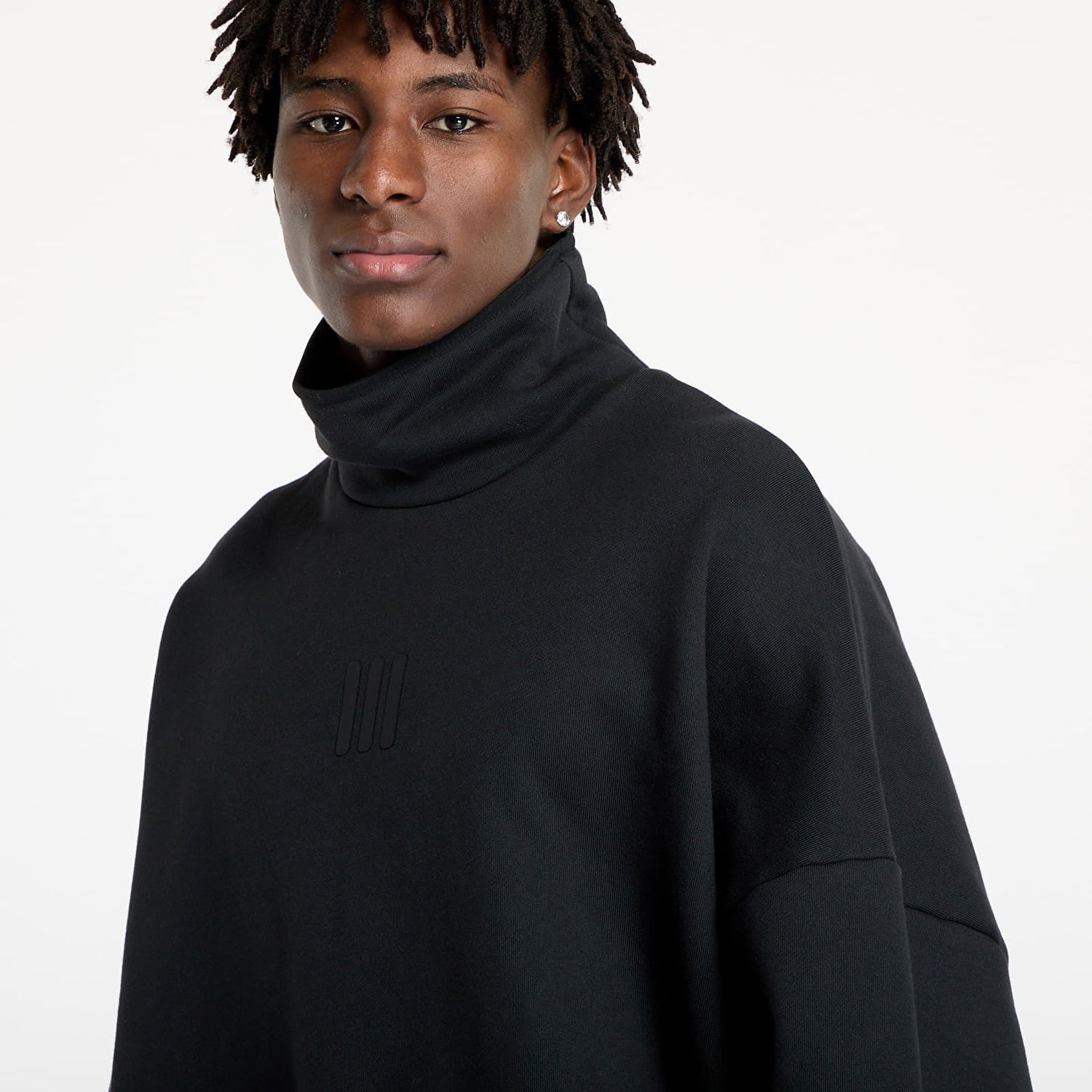 Суитчър adidas Originals Sweatshirt adidas x Fear Of God Athletics Fleece Mock Sweatshirt Black M Черно | IS5314, 1
