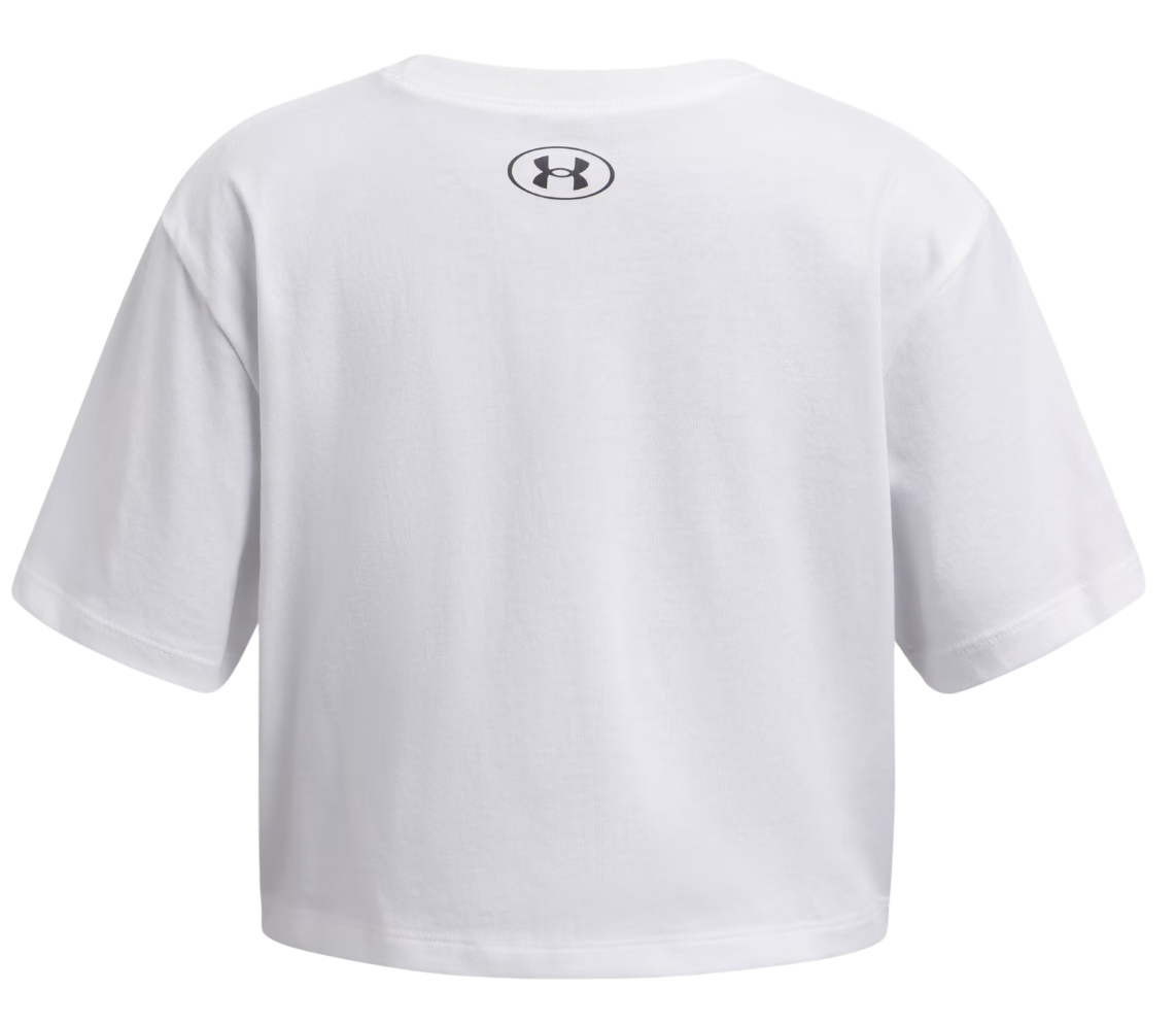 Съкратен топ Under Armour Under Armour Rival Short Sleeve T-Shirt Бяло | 1389755-100, 1