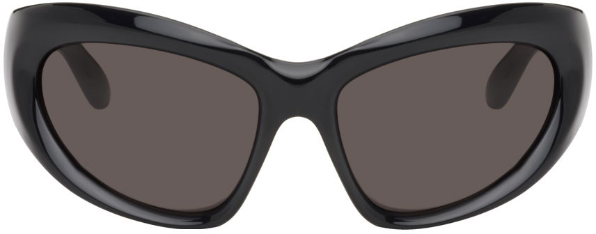 Слънчеви очила Balenciaga Black Wrap D-Frame Черно | BB0228S-001, 0