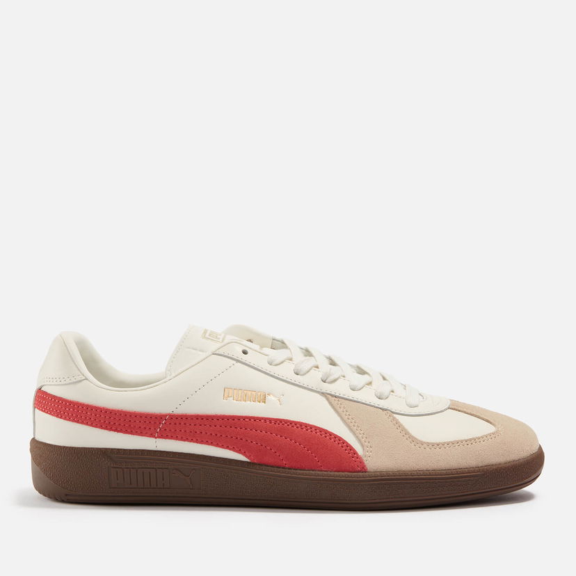 Кецове и обувки Puma Army Leather and Suede Trainers Бежово | 386607-06