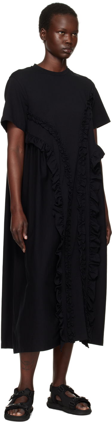 Pокля Cecilie Bahnsen Cecilie Bahnsen Alaine Ruffle Midi Dress Черно | 4.24RTW10001 ALAINE DRESS, 3