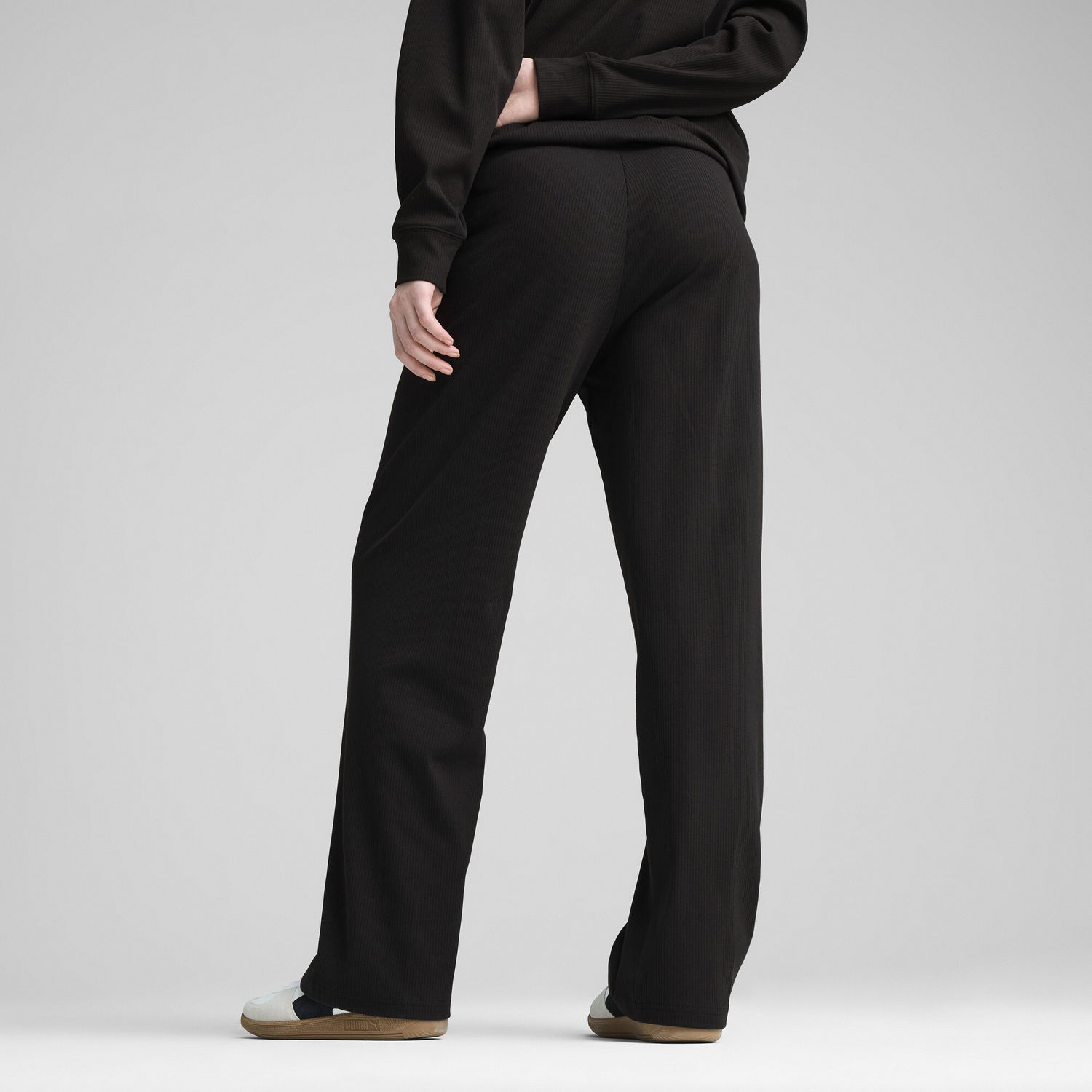 Панталони Puma ESS ELEVATED Straight Leg Rib Pants Черно | 685025_01, 1