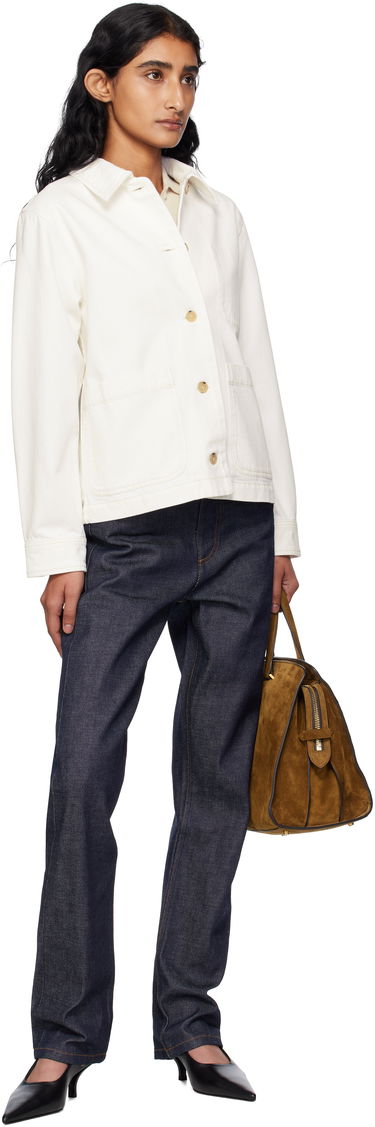 Яке A.P.C. A.P.C. Nikkie Denim Jacket Бяло | COGZV-F02937, 3