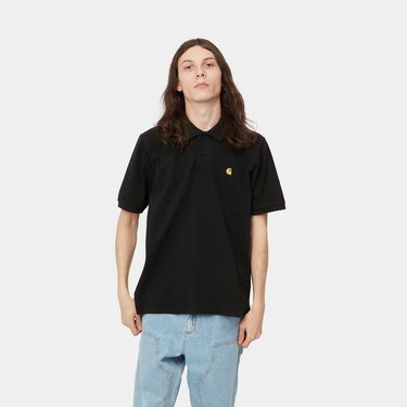 Поло тениска Carhartt WIP S/S Chase Pique Polo Shirt Черно | I023807_00F_XX, 1