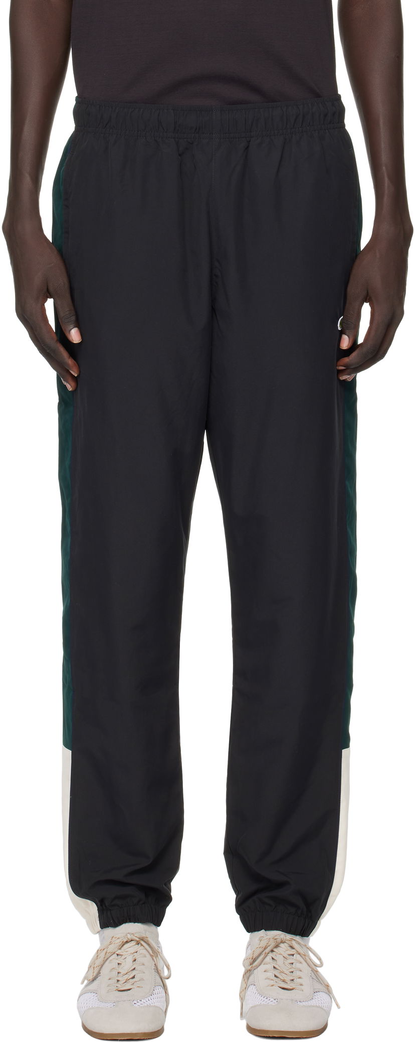 Спортни панталони Lacoste Lacoste Color Block Track Pants Черно | XH5140_6XH