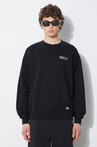 Пуловер Neighborhood NEIGHBORHOOD Plain Crewneck Sweatshirt Черно | 241FPNH.CSM01, 0
