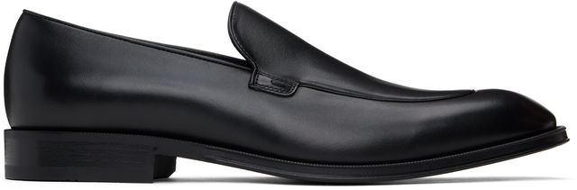 Apron Toe Leather Loafers