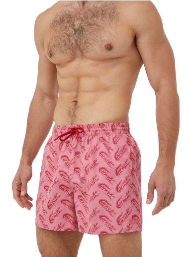 Бански Lacoste Recycled Polyester Print Swim Trunks Червено | MH5635