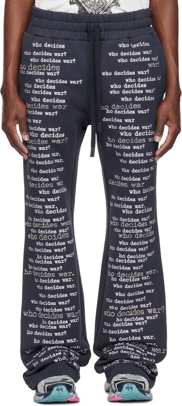 Спортни панталони Who Decides War 'WDW' Scripture Sweatpants Тъмно синьо | 1121150010SS25, 0