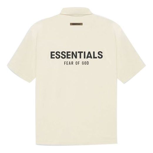 Поло тениска Fear of God Essentials Polo Shirt Бежово | FOG-SS21-552