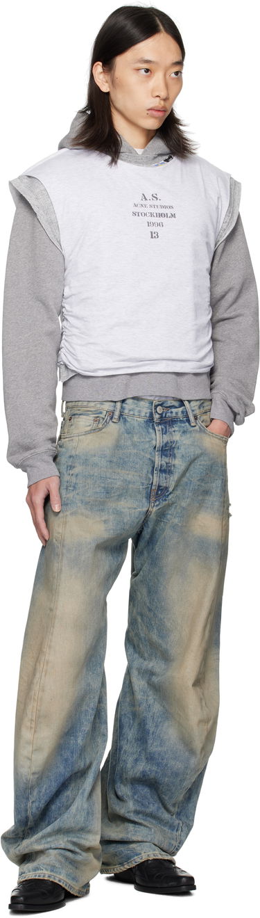 Суитчър Acne Studios Acne Studios Layered Hoodie Сиво | BI0216-, 3