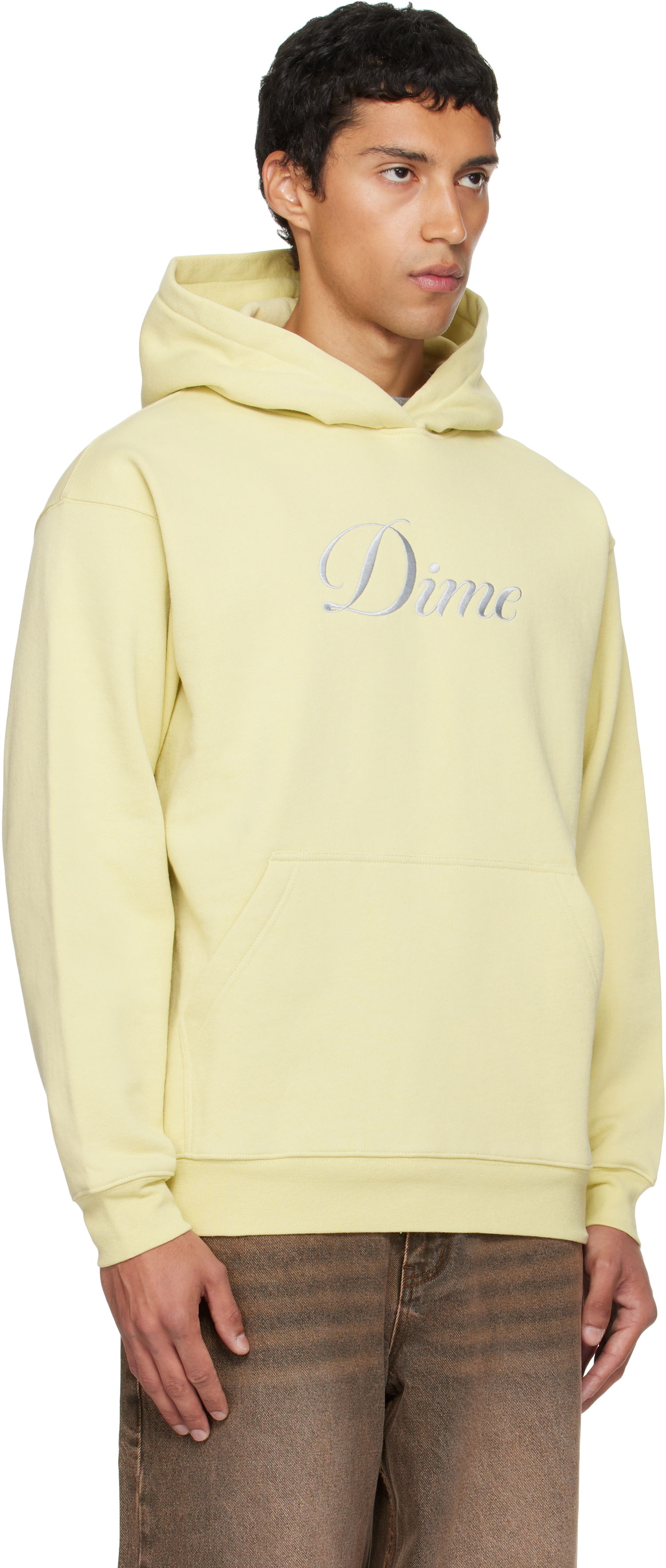 Суитчър Dime Dime Cursive Hoodie Жълто | DIMEFA2556CRE, 1